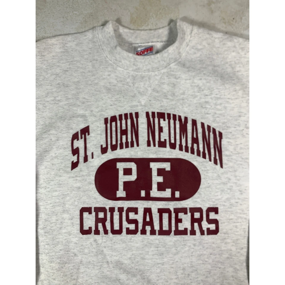 Sudadera gris juvenil mediana SOFFE St John Neumann PE Crusaders Foto 2 de 4