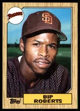 Bip Roberts 1987 Topps #637 San Diego Padres MLB READ FREE SHIPPING AutographDen