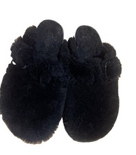 Birkenstock Boston Genuine Shearling Mule, Buckle, Black, 39 New 