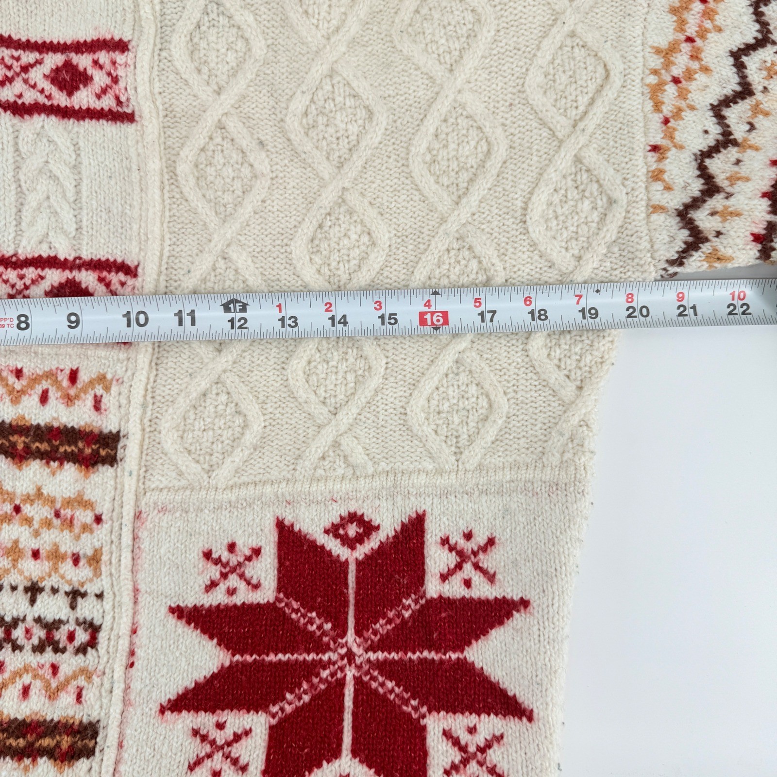 American Eagle Patchwork Fair Isle Mock Neck Swea… - image 5