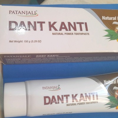 X2 Swami Patanjali 200g - DANT KANTI Herbal Natural Toothpaste - HerbsnSpiceit