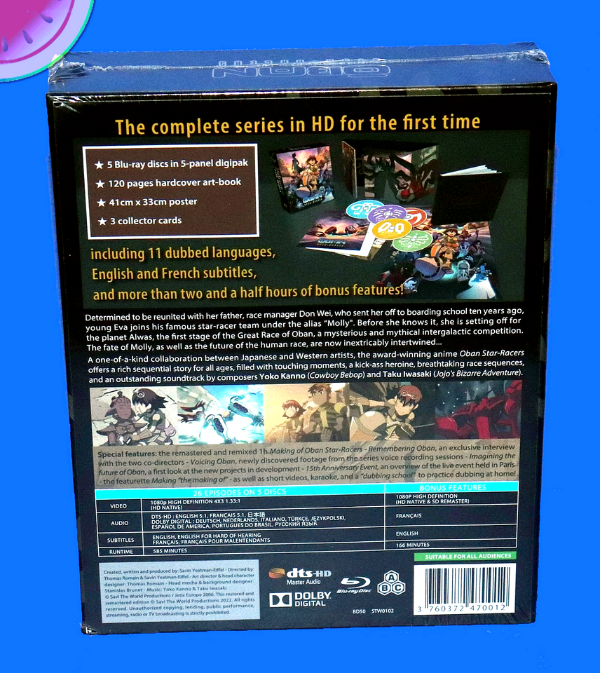 New OBAN STAR RACERS Collector's Edition Box BLURAY Complete Anime