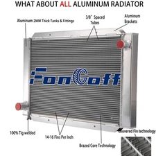 Universal 3Rows Aluminum Radiator For Airboat 31''W x 21''H 209000