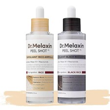 Dr.Melaxin PEEL SHOT-GLOW EXFOLIANT RICE AMPOULE WHITE RICE/BLACK RICE