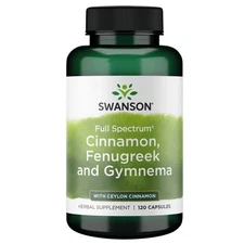 Swanson Full Spectrum Cinnamon, Fenugreek and Gymnema 120 Capsules