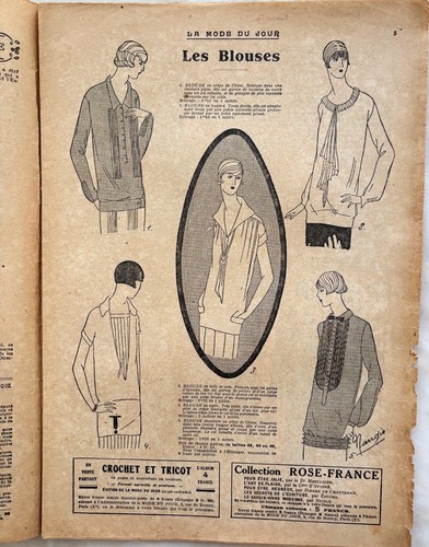 LA MODE DU JOUR Nr. 278 vom 19. August 1926 Zeitschrift alte Mode + Beilage Kunst - Bild 4 von 8
