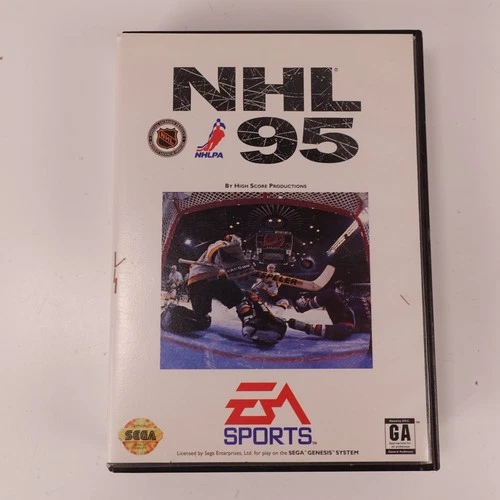 NHL '95 Sega Genesis EA Sports CIB Complete In Box w/ Manual Vintage Hockey Game