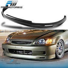 Fits 99-00 Honda Civic Ek Ek9 Mugen 234dr Black Front Bumper Lip Splitter - Pp