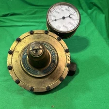 Vintage Brass US GAUGE CO. & Harris Calorific Co Regulator Steampunk
