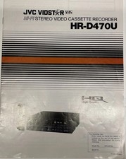 JVC HR-D470U HI-Fi VCR Manual English US Operating Instructions