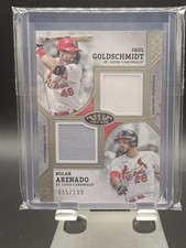 2024 Topps Tier One - Dual Player Relics Paul Goldschmidt, Nolan Arenado #DPR-GA