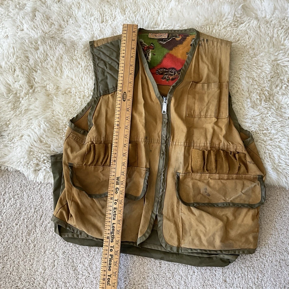 Vintage 1950s 1960s Saf-T-Bak Hunting Vest Ducks  RARE - Image 2 of 4