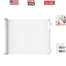 Mesh Retractable Baby Gate 33" Tall x 71" Wide - Secure Your Space Gracefully