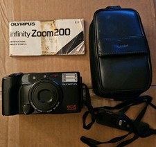 Olympus Infinity Zoom 200 35mm Point And Shoot Film Camera Case As Is Parts
