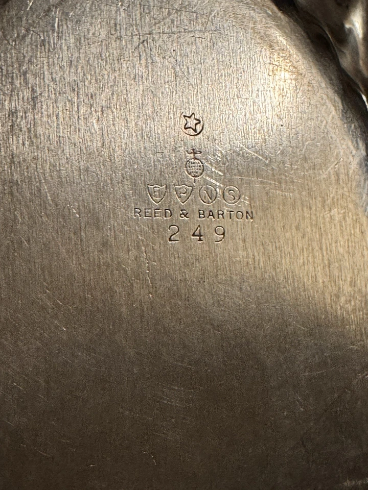 Серебряный поднос для овальных тарелок REED BARTON 249 13 дюймов винтажный - Изображение 3 из 4