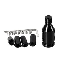 Universal Gear Shift Knob Adapter Aluminum Alloy Shifter Adapter M12x1.25 Black