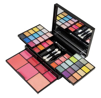 SHANY 'Fix Me Up' Makeup Kit- Eye Shadows,  Lip Colors, Blushes, & Applicators