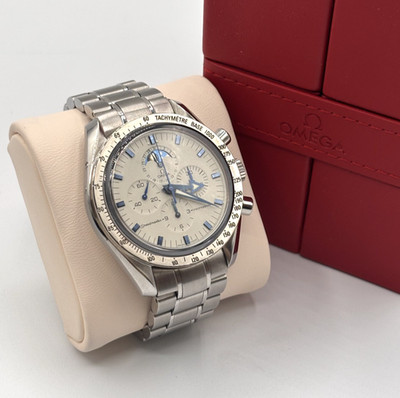 OMEGA Speedmaster Moonwatch Chronograph Mondphase 42mm 145.0055 Edelstahl