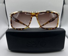 AUTHENTIC SPY OPTIC FREMONT TORTOISE SUNGLASSES SIZE 57-16-140 W/CASE PREOWNED.
