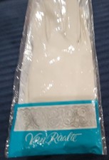 Vintage Raalte Off White Soft Kid Leather Gloves 1950/60's SZ 7 NEW