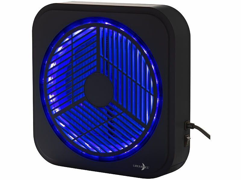 Piège à insectes mural UV Lunartec IV-650 noir pour l'élimination des moustiques