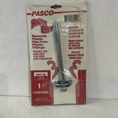 Pasco Ram Bit 3242 For 1 1/4 Inch Pipe Made In USA