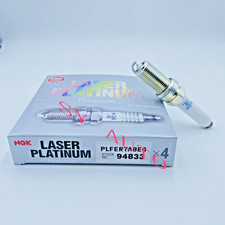 Box Of 4 Laser Platinum Spark Plugs Plfer7a8eg For 2015-2020 S3