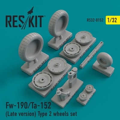 ResKit RS32-0152 - 1:32 Fw-190 (late version) type 2 wheels set