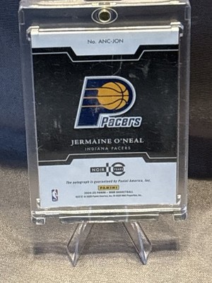 2024-25 Panini Noir Jermaine O'Neal Auto 1/10 Pacers SSP On-Card
