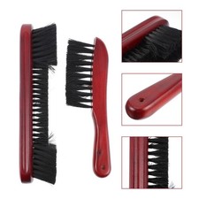 2 Pcs Wood Billiard Pool Table Rail Brush Snooker Table Brush Cleaning Set