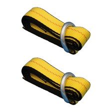 2 Car Hauler Lasso Wheel Tie Down Straps 8 Wd-ring For Tow Dolly Tow Truck