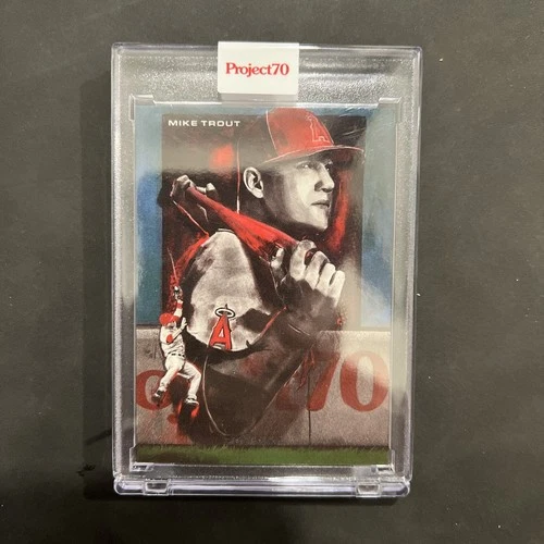 2021 Topps Project70 Encased Artist Card MIKE TROUT/ANDREW THIELE #853