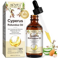 Cyperus Rotundus Oil for Hair Removal, 100 Pure Natural Body and Facial Hair Re