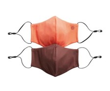NIB ATHLETA 2 Pack Activate Face Mask One Size Adjustable Lightweight Orange