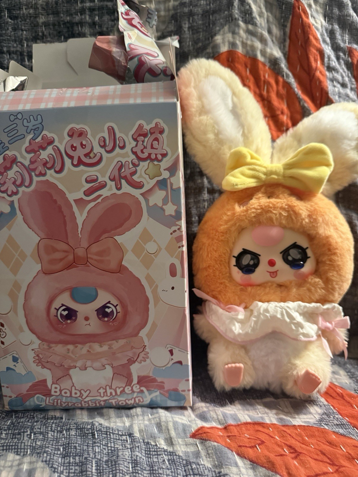 Baby Three 'Lilly Rabbit Town' V2 Orange Baby Doll with Cryi