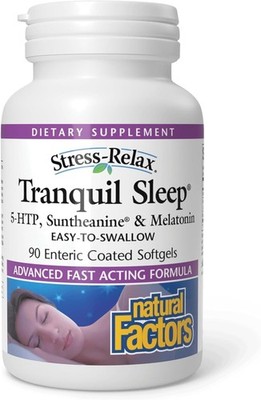 Stress-Relax Tranquil Sleep by , Sleep Aid with Suntheanine L-Theanine, 5-HTP...