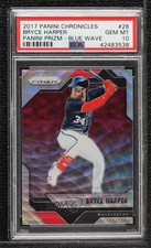 2017 Panini Chronicles Blue Wave Prizm 10/199 Bryce Harper #28 PSA 10 GEM MT tj0