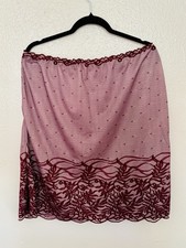 Vintage Lace Scalloped Hem Skirt, XXL