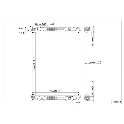 Motor Columbia Mercedes Benz 42-10059 Reach Cooling para Freightliner Foto 4 de 4