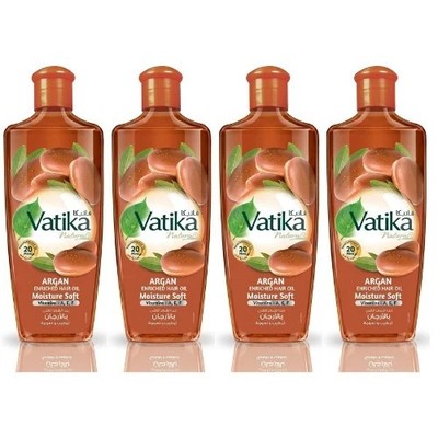 SCHNELLER VERSAND  4X Vatika Naturals Argan Enriched Hair Oil Moisture...