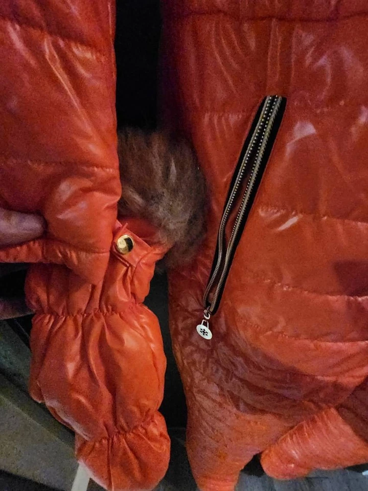 Mono de esquí de una pieza de invierno para mujer de piel con capucha - Talla: m Foto 2 de 4