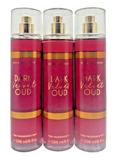 NEW Bath Body Works Lot of 3 Bottles Dark Velvet OUD Fragrance Mist Spray 8 oz