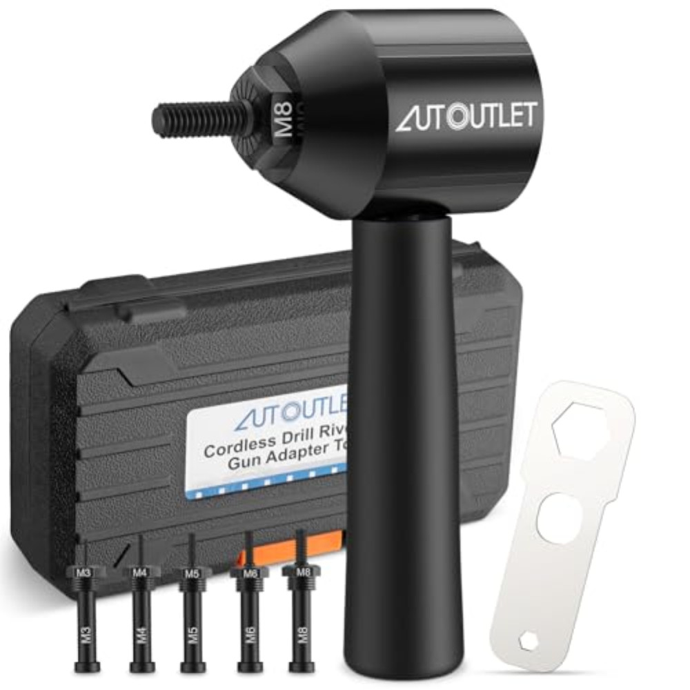 Kit Rivettatrice per Dadi AUTOUTLET Adattatore Trapano Universale