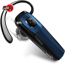 TOORUN M26 Bluetooth Wireless Ear Headset Earbud V4.1 Noise Cancelling Mic Blue