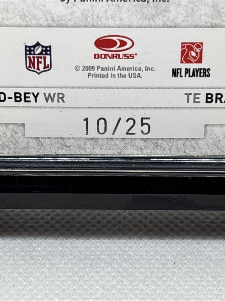 2009 Threads Rookie Collection Stafford Moreno Pettigrew Heyward-Bey /25 Patch - Image 3 of 3