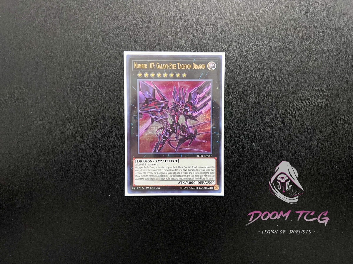 Yugioh! Number 107: Galaxy-Eyes Tachyon Dragon BLLR-EN 0671 UR 1st Ed Yugioh! Number 107: Galaxy-Eyes Tachyon Dragon BLLR-EN 0671 UR 1st Ed