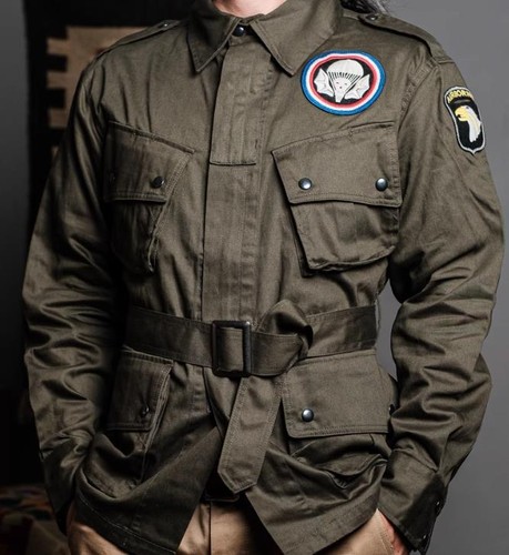 Simons Repro M1942 Jump Jacket Military Uniform 101ST Airborne Paratrooper Parka - Picture 21 of 51