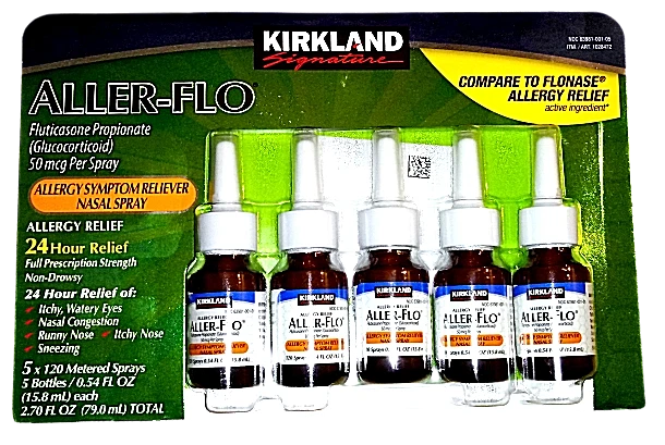 Spray nasal Kirkland Aller-Flo fluticasona flonasa alivio de alergias 15,8 ml 12/2026 Foto 2 de 3