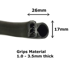 VW T2 T25 Pop Up Top Roof Rubber Seal 8m Length Westfalia Camper 211817002