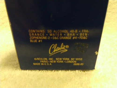 Vintage Revlon Charlie original concentrated cologne splash 2.25 oz 95% full;NIB - Picture 3 of 3